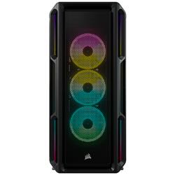 CORSAIR iCUE 5000T RGB Tempered Glass Mid-Tower Smart Case, Black