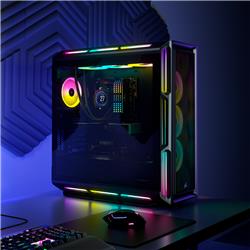 CORSAIR iCUE 5000T RGB Tempered Glass Mid-Tower Smart Case, Black