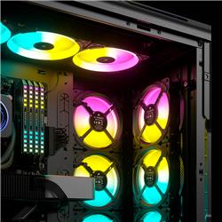 CORSAIR iCUE 5000T RGB Tempered Glass Mid-Tower Smart Case, Black