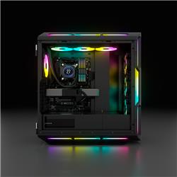 CORSAIR iCUE 5000T RGB Tempered Glass Mid-Tower Smart Case, Black