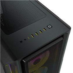 CORSAIR iCUE 5000T RGB Tempered Glass Mid-Tower Smart Case, Black