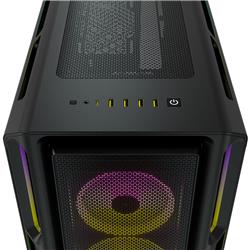 CORSAIR iCUE 5000T RGB Tempered Glass Mid-Tower Smart Case, Black