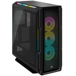 CORSAIR iCUE 5000T RGB Tempered Glass Mid-Tower Smart Case, Black