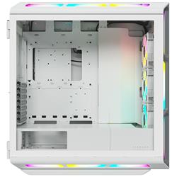 CORSAIR iCUE 5000T RGB Tempered Glass Mid-Tower Smart Case, White