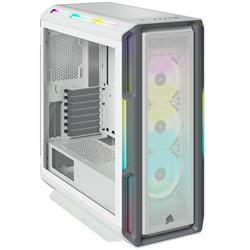 CORSAIR iCUE 5000T RGB Tempered Glass Mid-Tower Smart Case, White