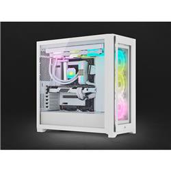 CORSAIR iCUE 5000X RGB QL Edition - True White