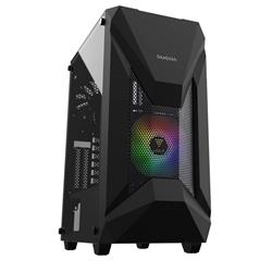 Gamdias ATHENA E1 Elite, mesh high air flow, Preinstalled ARGB 120mm fan w/ 5v 3pin sync, 120mm Fan, side tempered glass,280mm 