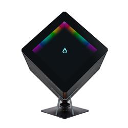 AZZA Regis 902 - Étui Cube de Luxe | Panneau RVB infini | Verre trempé 3 côtés | Support en aluminium fraisé CNC | 336MM MAX...