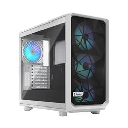 Fractal Design Meshify 2 RGB White TG Clear Tinted Tempered Glass Window ATX Mid Tower Computer Case(Open Box)