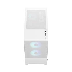 FRACTAL DESIGN Pop Mini Air RGB White TG mATX High-Airflow Clear Tempered Glass Window Mid Tower Computer Case