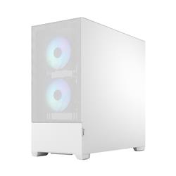 FRACTAL DESIGN Pop Air RGB White TG ATX High-Airflow Clear Tempered Glass Window Mid Tower Computer Case(Open Box)