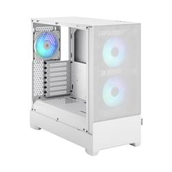 FRACTAL DESIGN Pop Air RGB White TG ATX High-Airflow Clear Tempered Glass Window Mid Tower Computer Case(Open Box)