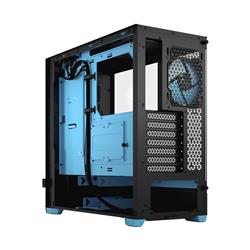 FRACTAL DESIGN Pop Air RGB Black Cyan Core TG ATX High-Airflow Clear Tempered Glass Window Mid Tower Computer Case