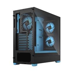 FRACTAL DESIGN Pop Air RGB Black Cyan Core TG ATX High-Airflow Clear Tempered Glass Window Mid Tower Computer Case