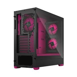 FRACTAL DESIGN Pop Air RGB Black Magenta Core TG ATX High-Airflow Clear Tempered Glass Window Mid Tower Computer Case