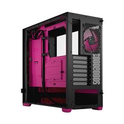 FRACTAL DESIGN Pop Air RGB Black Magenta Core TG ATX High-Airflow Clear Tempered Glass Window Mid Tower Computer Case