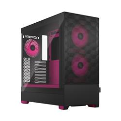 FRACTAL DESIGN Pop Air RGB Black Magenta Core TG ATX High-Airflow Clear Tempered Glass Window Mid Tower Computer Case