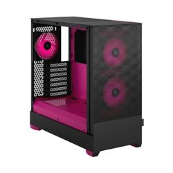 FRACTAL DESIGN Pop Air RGB Black Magenta Core TG ATX High-Airflow Clear Tempered Glass Window Mid Tower Computer Case