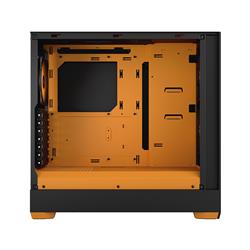 FRACTAL DESIGN Pop Air RGB Black Orange Core TG ATX High-Airflow Clear Tempered Glass Window Mid Tower Computer Case