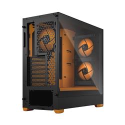 FRACTAL DESIGN Pop Air RGB Black Orange Core TG ATX High-Airflow Clear Tempered Glass Window Mid Tower Computer Case