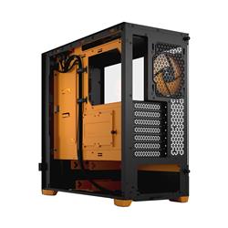 FRACTAL DESIGN Pop Air RGB Black Orange Core TG ATX High-Airflow Clear Tempered Glass Window Mid Tower Computer Case