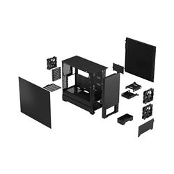 FRACTAL DESIGN Pop Silent Black ATX Sound Damped Solid Panel Mid Tower Computer Case