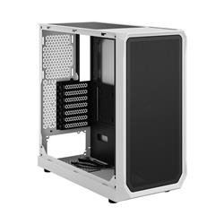 FRACTAL DESIGN Focus 2 White ATX mATX Mini ITX Clear Tinted Tempered Glass Mid Tower Computer Case