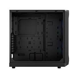 FRACTAL DESIGN Focus 2 RGB Black ATX mATX Mini ITX Clear Tinted Tempered Glass Mid Tower Computer Case