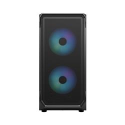 FRACTAL DESIGN Focus 2 RGB Black ATX mATX Mini ITX Clear Tinted Tempered Glass Mid Tower Computer Case