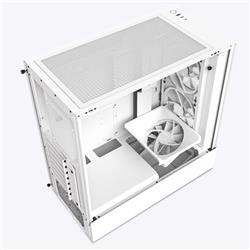 oîtier NZXT H5 Elite ATX de milieu de tour compact (blanc/noir