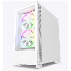 oîtier NZXT H5 Elite ATX de milieu de tour compact (blanc/noir