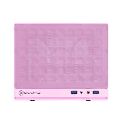 SilverStone Technology Ultra Small Form Factor Computer Case Mini-ITX in Pink SG13P(Open Box)