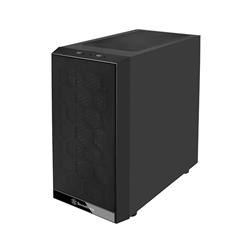 SilverStone Precision PS15 Tempered Glass Micro-ATX Case - Black(Open Box)