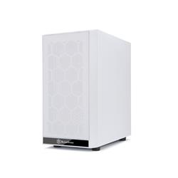 SilverStone Precision PS15 Tempered Glass Micro-ATX Case - White