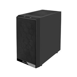 SilverStone Precision PS15 PRO ARGB Tempered Glass ARGB Micro-ATX Case - Black