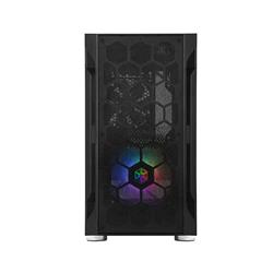 SilverStone FARA H1M Tempered Glass Micro-ATX Case - Black