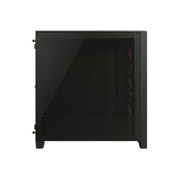 CORSAIR iCUE 4000D RGB Airflow Mid-Tower Case, Black - 3x AF120 RGB ELITE Fans - iCUE Lighting Node PRO Controller - High-Airfl