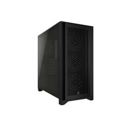 CORSAIR iCUE 4000D RGB Airflow Mid-Tower Case, Black - 3x AF120 RGB ELITE Fans - iCUE Lighting Node PRO Controller - High-Airfl