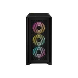 CORSAIR iCUE 4000D RGB Airflow Mid-Tower Case, Black - 3x AF120 RGB ELITE Fans - iCUE Lighting Node PRO Controller - High-Airfl