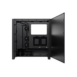 CORSAIR iCUE 4000D RGB Airflow Mid-Tower Case, Black - 3x AF120 RGB ELITE Fans - iCUE Lighting Node PRO Controller - High-Airfl