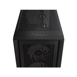 CORSAIR iCUE 4000D RGB Airflow Mid-Tower Case, Black - 3x AF120 RGB ELITE Fans - iCUE Lighting Node PRO Controller - High-Airfl