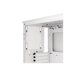 CORSAIR iCUE 4000D RGB Airflow Mid-Tower Case, True White - 3x AF120 RGB ELITE White Fans - iCUE Lighting Node PRO Controller -