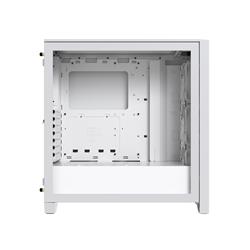 CORSAIR iCUE 4000D RGB Airflow Mid-Tower Case, True White - 3x AF120 RGB ELITE White Fans - iCUE Lighting Node PRO Controller -