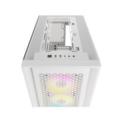 CORSAIR iCUE 5000D RGB Airflow Mid-Tower Case, True White - 3x AF120 RGB ELITE - White Fans - iCUE Lighting Node PRO Control...