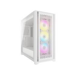 CORSAIR iCUE 5000D RGB Airflow Mid-Tower Case, True White - 3x AF120 RGB ELITE - White Fans - iCUE Lighting Node PRO Control...