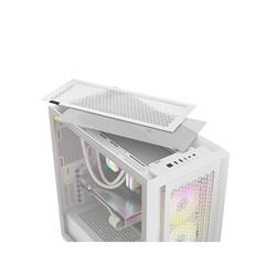 CORSAIR iCUE 5000D RGB Airflow Mid-Tower Case, True White - 3x AF120 RGB ELITE - White Fans - iCUE Lighting Node PRO Control...