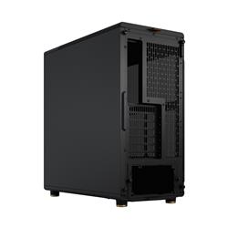 FRACTAL DESIGN North ATX mATX Mid Tower PC Case - Charcoal Black Chassis with Walnut Front and Mesh Side Panel