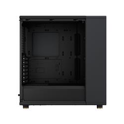 FRACTAL DESIGN North ATX mATX Mid Tower PC Case - Charcoal Black Chassis with Walnut Front and Mesh Side Panel