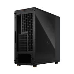 FRACTAL DESIGN North ATX mATX Mid Tower PC Case - Charcoal Black Chassis with Walnut Front and Light Tinted TG Side Panel