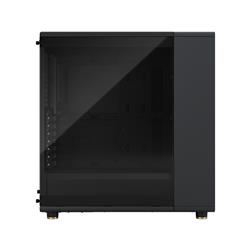 FRACTAL DESIGN North ATX mATX Mid Tower PC Case - Charcoal Black Chassis with Walnut Front and Light Tinted TG Side Panel